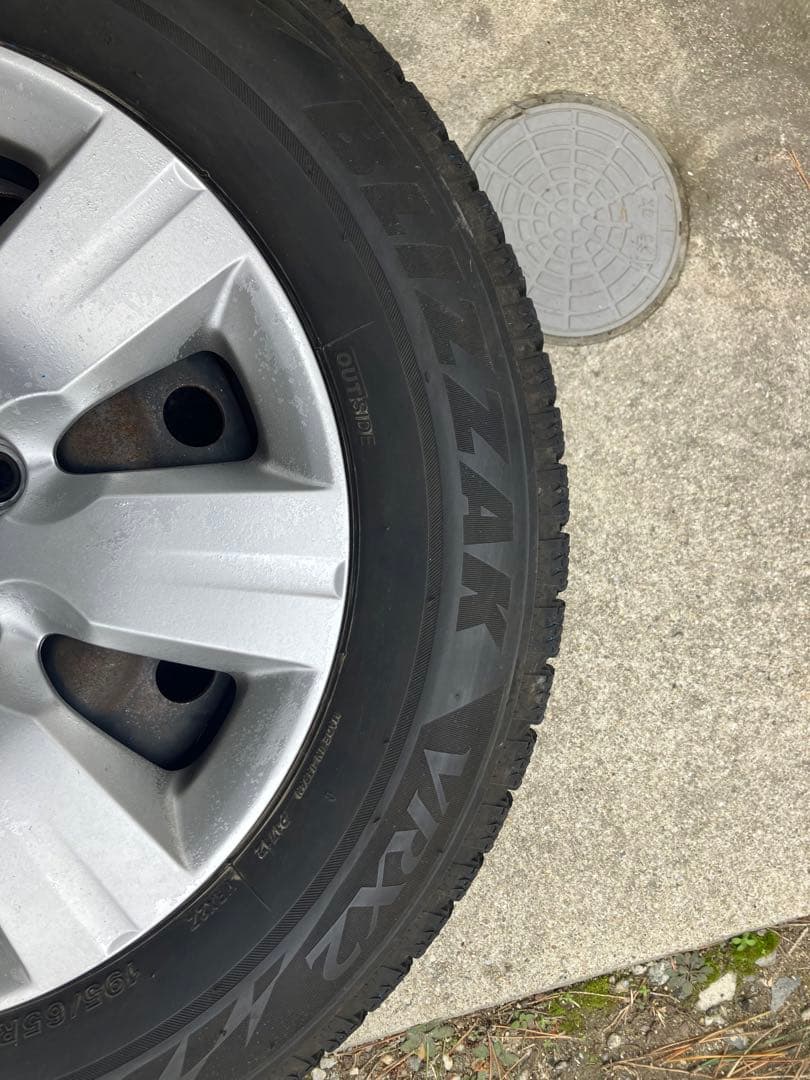 ブリザックvrx2 ホンダ 純正15インチ ホイールスタッドレスタイヤ4本セット