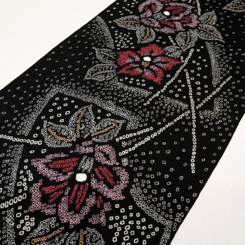 《みつ★手縫い仕立て＋居敷＋しぼり＊浴衣地紙に椿の花模様■反24-139》