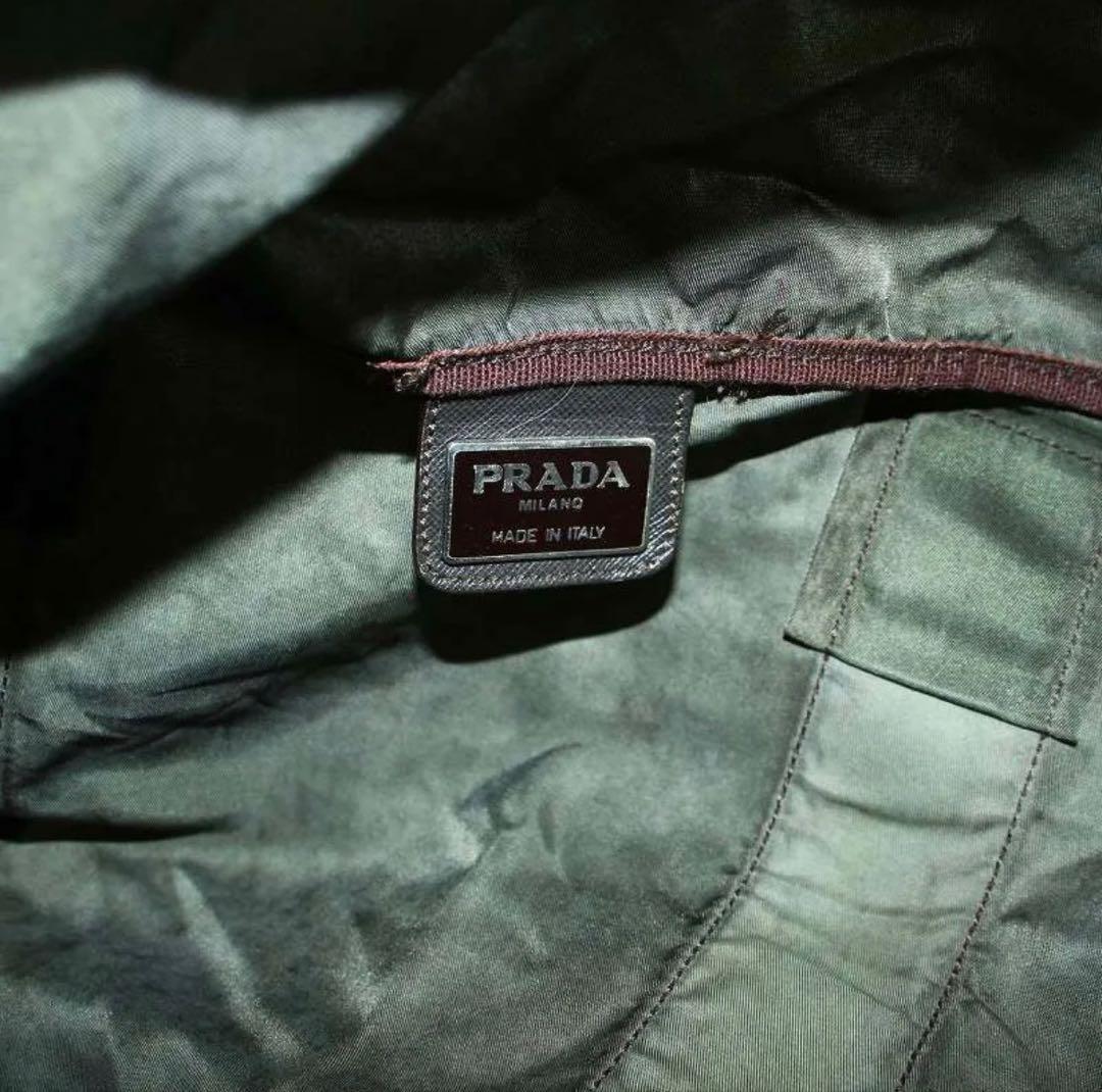 プラダ PRADA ボストンバッグ カーキ