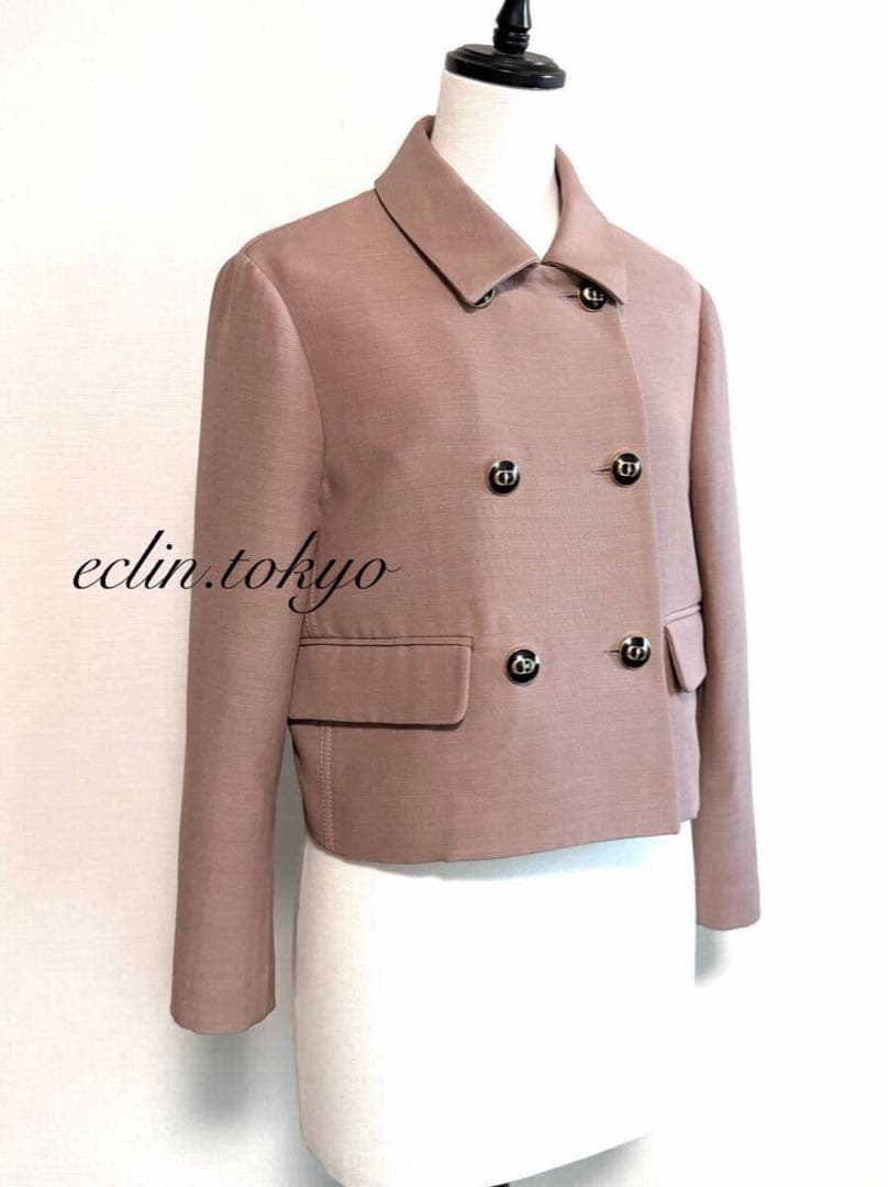 新品同様2023 ディオール《裏地オブリーク総柄》ショートジャケット E4795