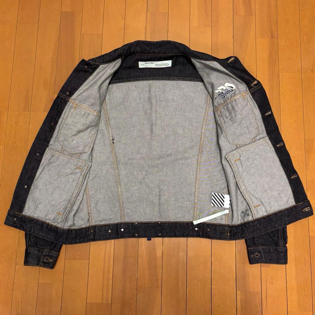 Off-White オフホワイト ブラック ダーク デニムジャケット