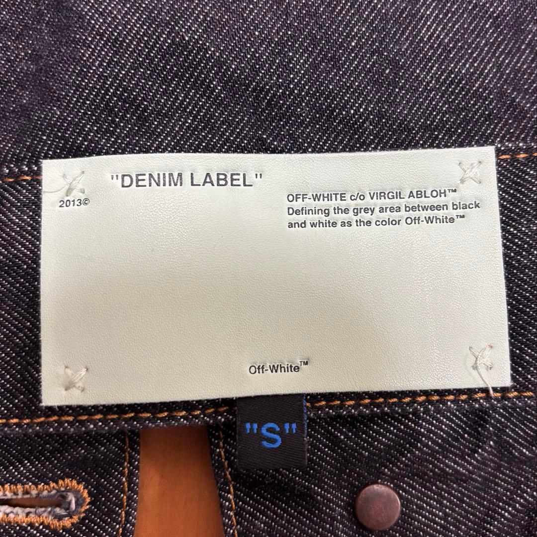 Off-White オフホワイト ブラック ダーク デニムジャケット