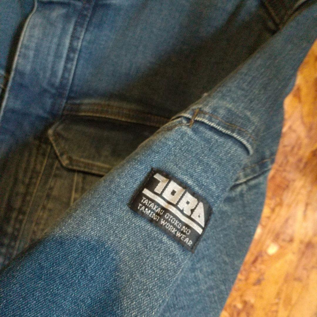 寅壱 ストレッチデニムつなぎ