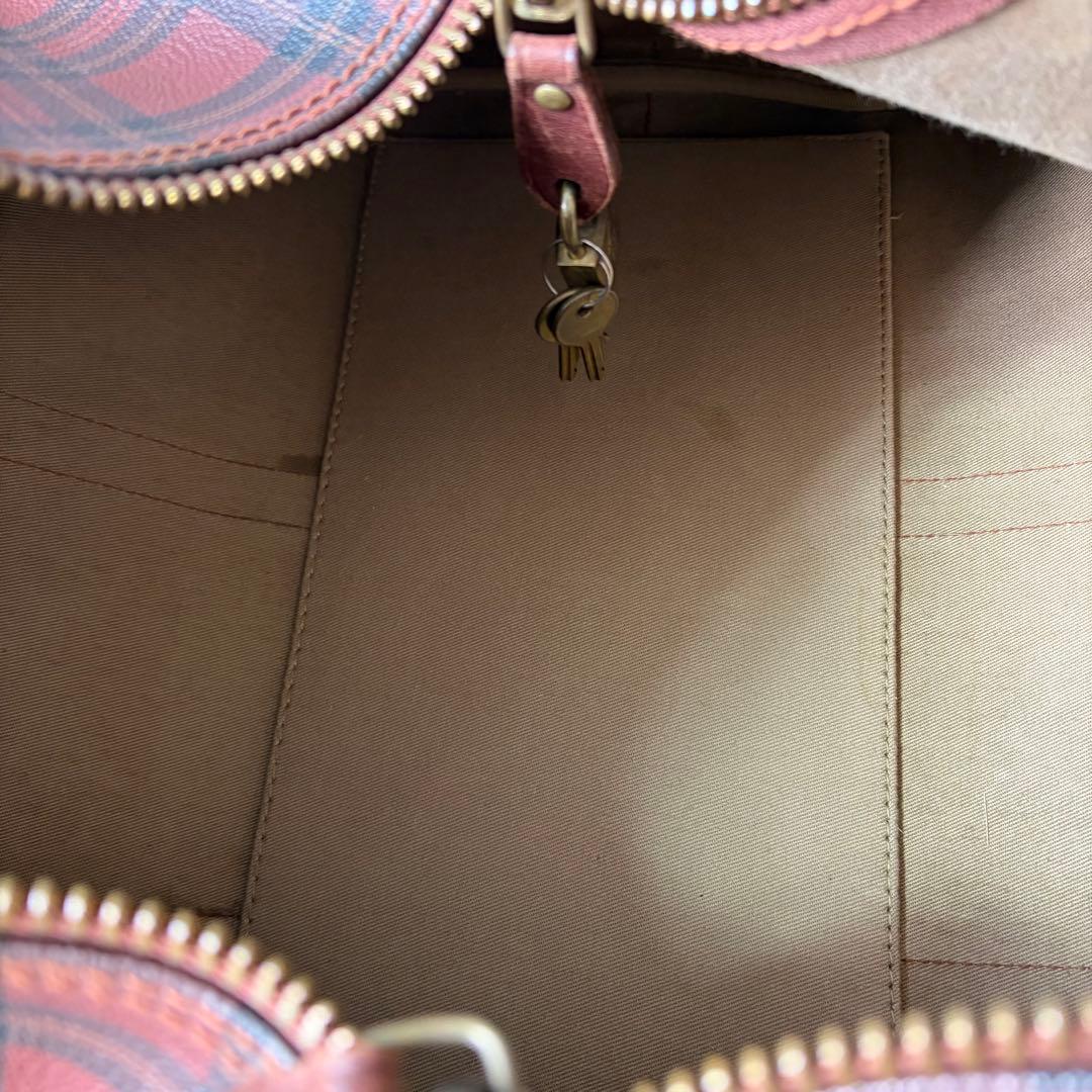 ク*ロ様 希少 ポロラルフローレン ボストンバッグ タータンチェック 2way