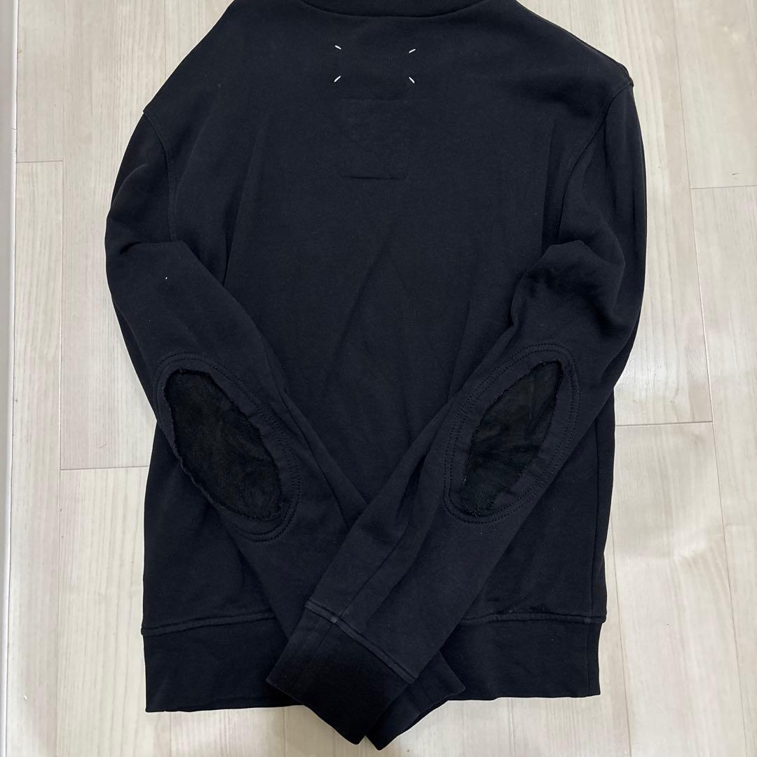 Maison Margiela エルボーパッチ　スウェット　ブラック44