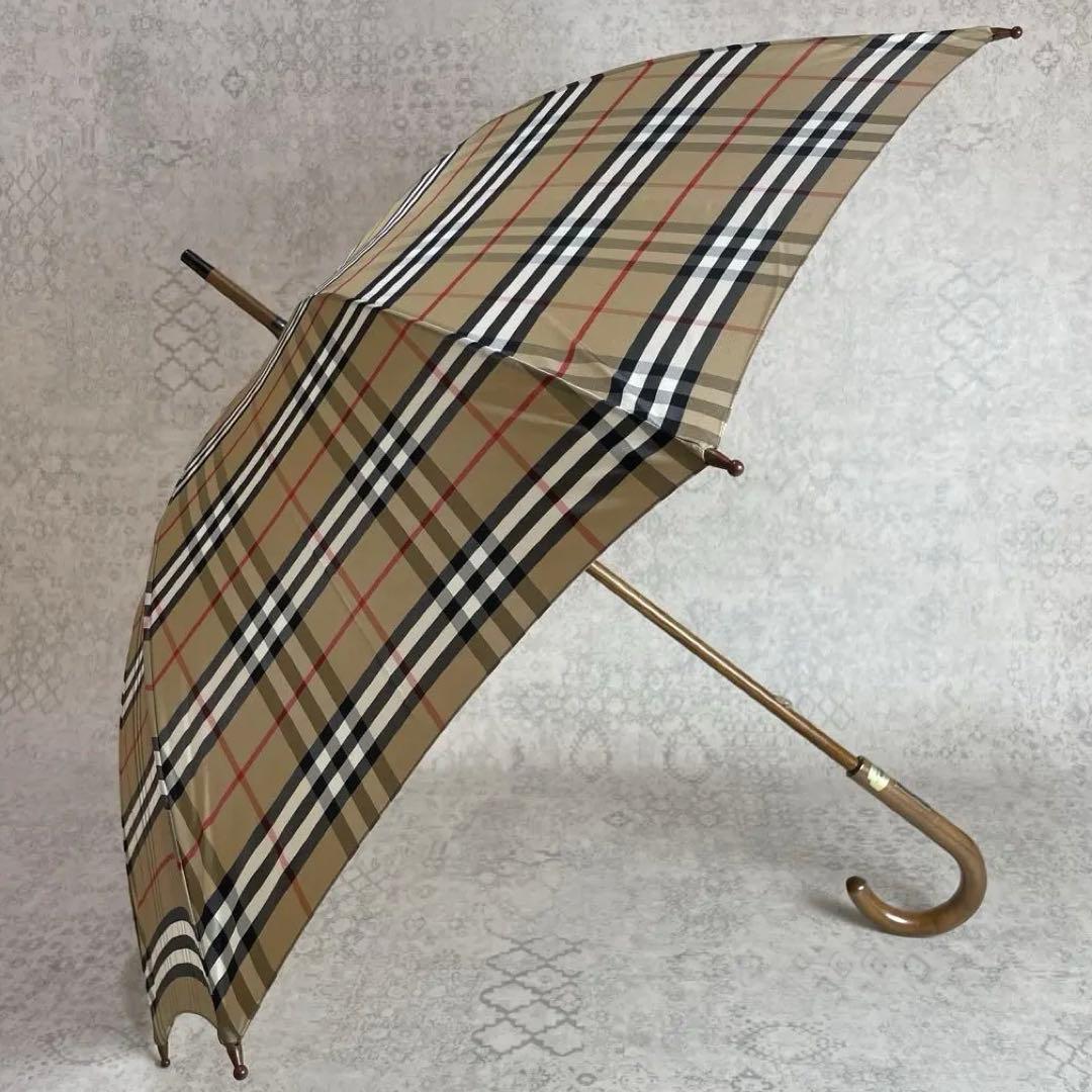 Burberrys バーバリー オーロラ社 長傘 ユニセックス ノバチェック柄