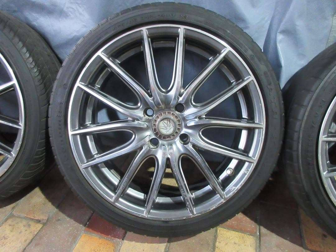 送料込み！軽自動車用16インチアルミホイールタイヤ付き4本セット