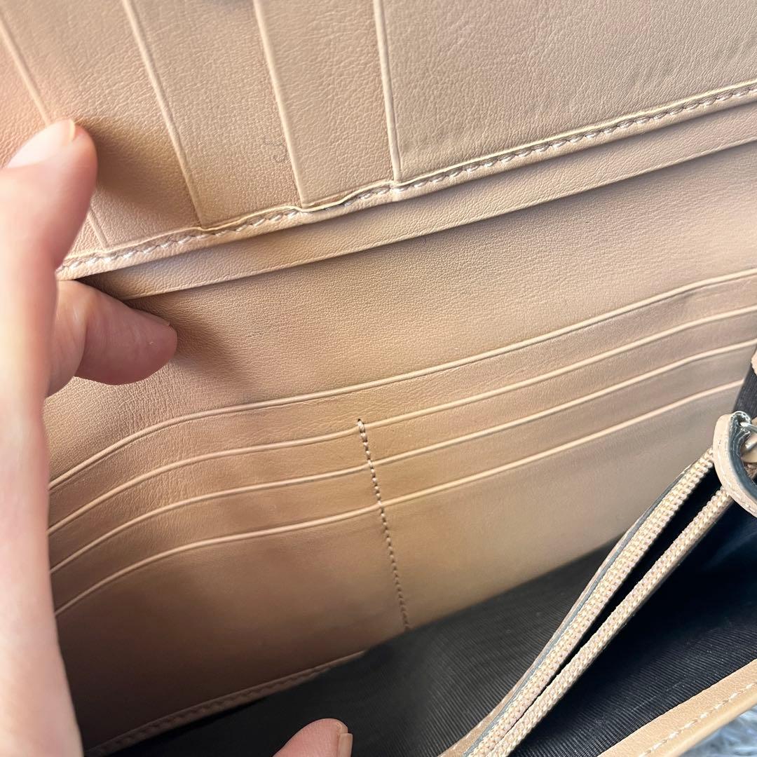 極美品✨GUCCI マイクロシマ　長財布　ベージュ　メンズ　レディース