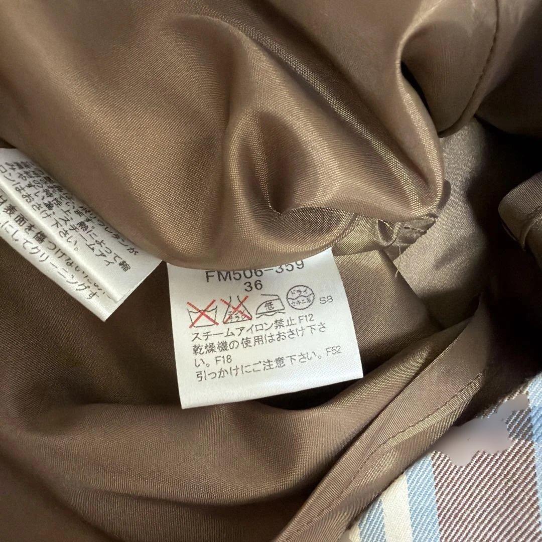 【美品❗️】バーバリーブルーレーベル ワンピース ノバチェック ひざ丈 36