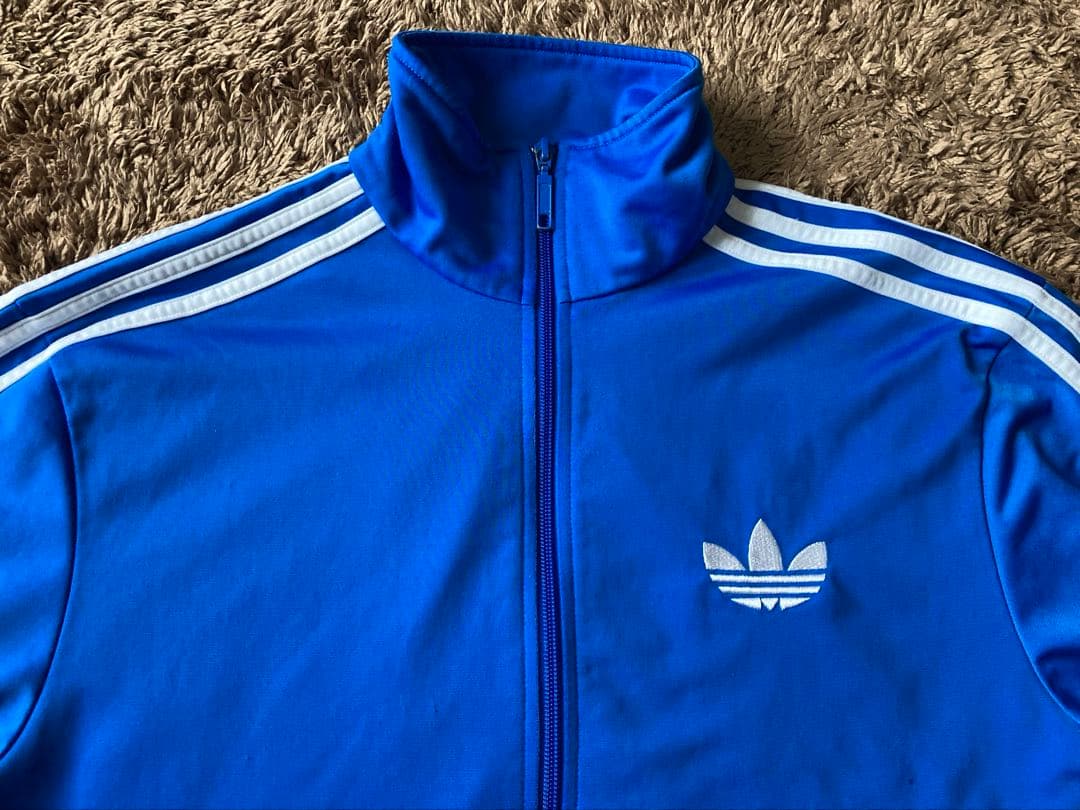 00's adidas アディダス トラック ジャケット ジャージ M ブルー