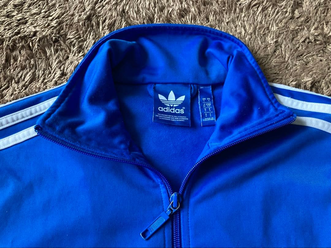 00's adidas アディダス トラック ジャケット ジャージ M ブルー