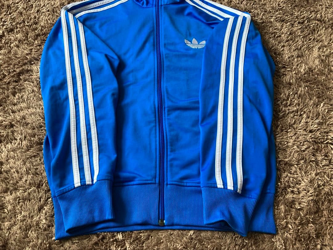 00's adidas アディダス トラック ジャケット ジャージ M ブルー