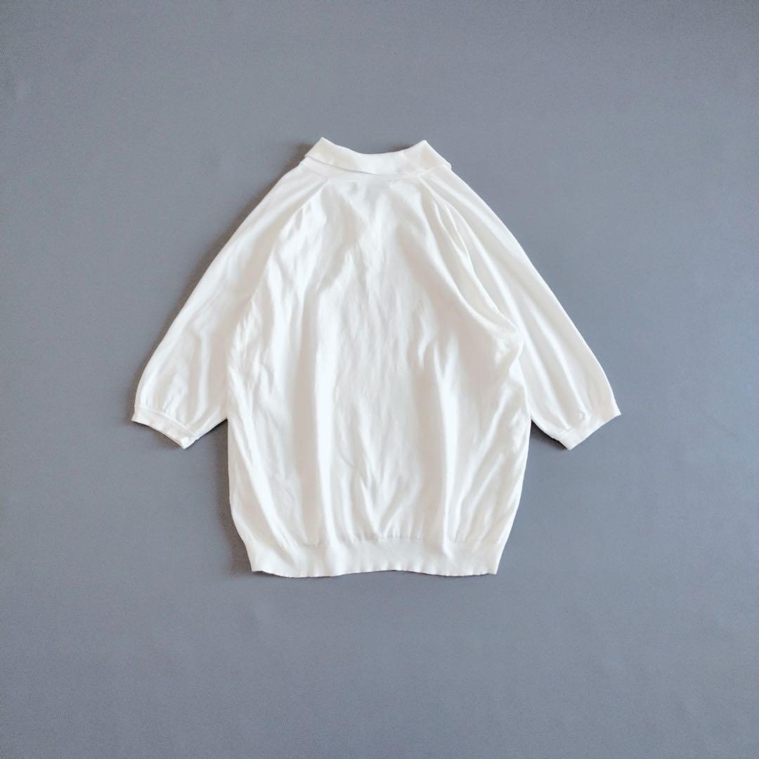 新品タグ付 MADISONBLUE BIG COLLOR KNIT ポロシャツ