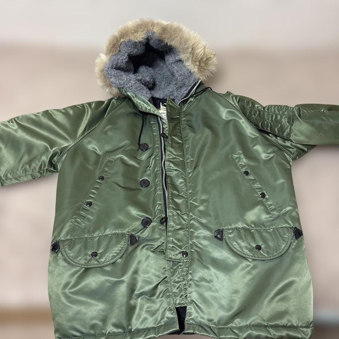 N3Bフライトパーカー オリーブグリーン アメリカ製