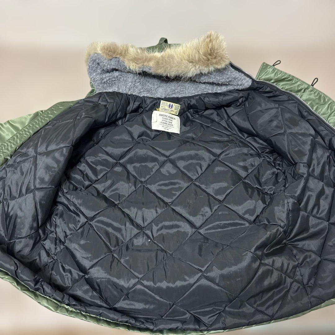 N3Bフライトパーカー オリーブグリーン アメリカ製