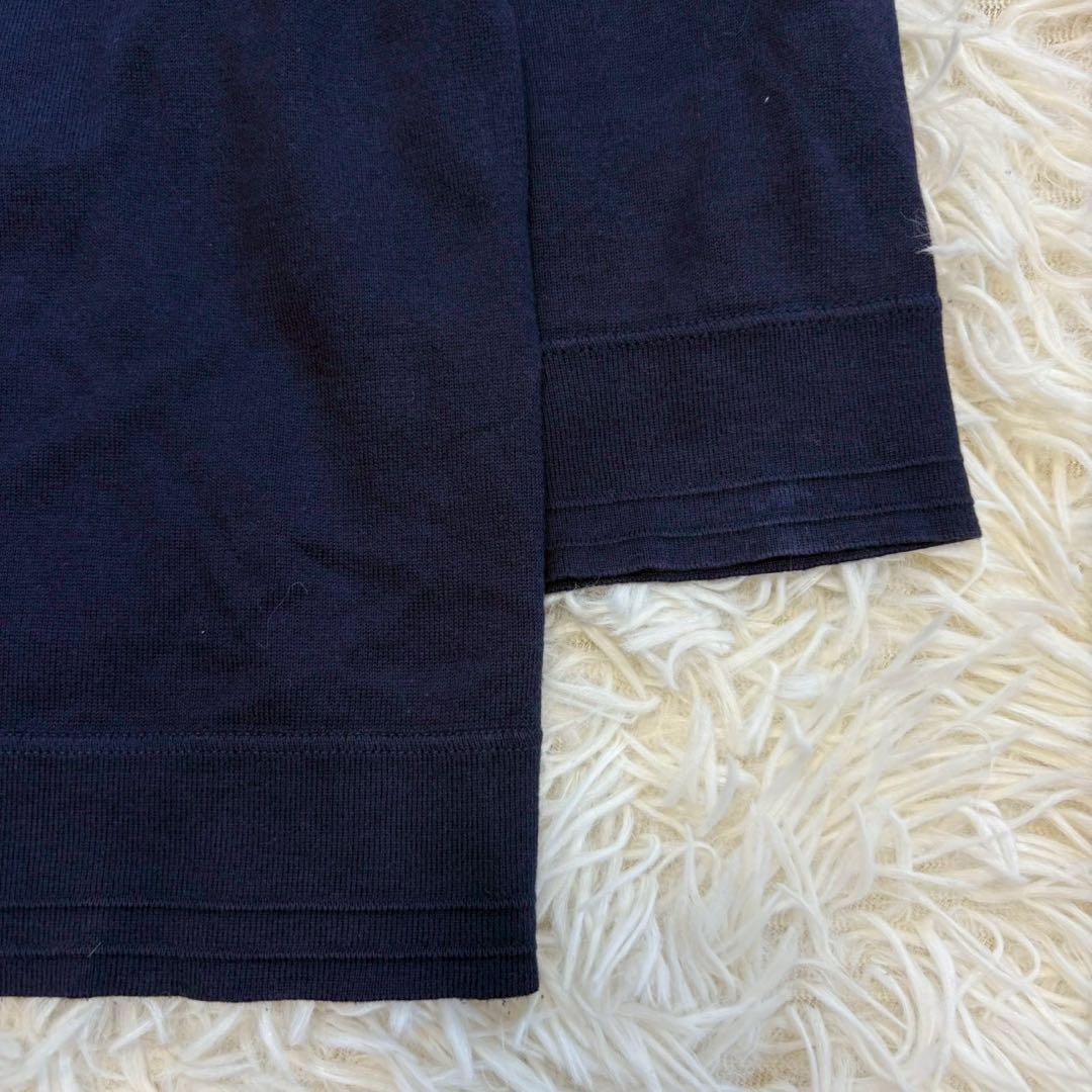 y8484 良品✨ルイヴィトン イタリア製 ロング丈長袖カットソー 濃紺 綺麗め