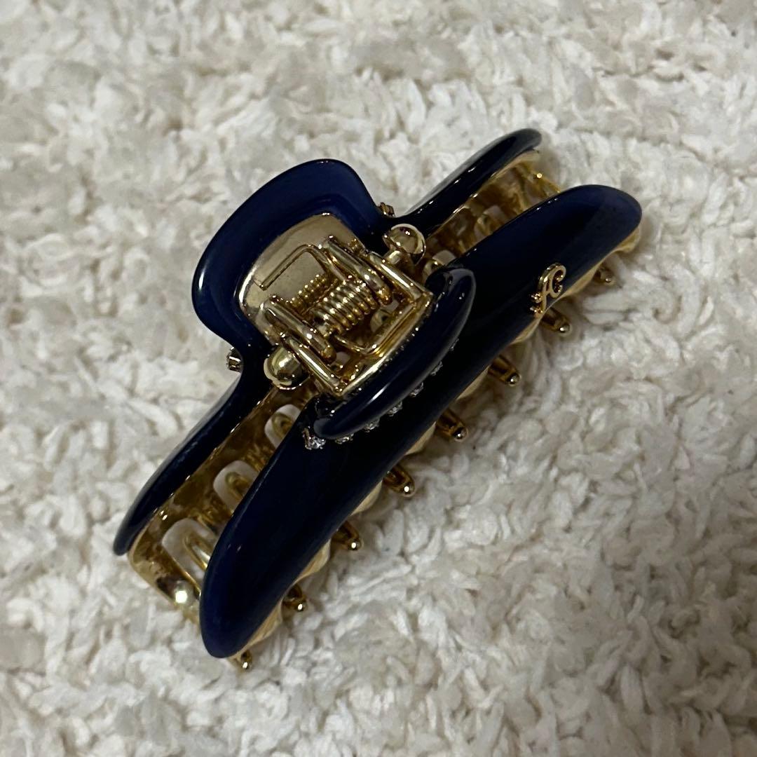 ★acca★ ニューコラーナ ビジュー付きネイビーゴールド