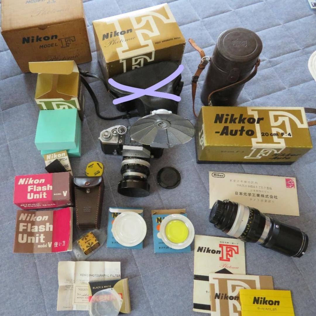 Nikon　ニコン　F　一眼レフ　箱あり　説明書あり　ジャンク品