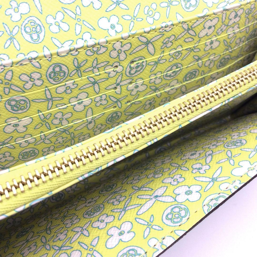 ルイヴィトン モノグラム フルリ ポルトフォイユ サラ 長財布 ヴェール