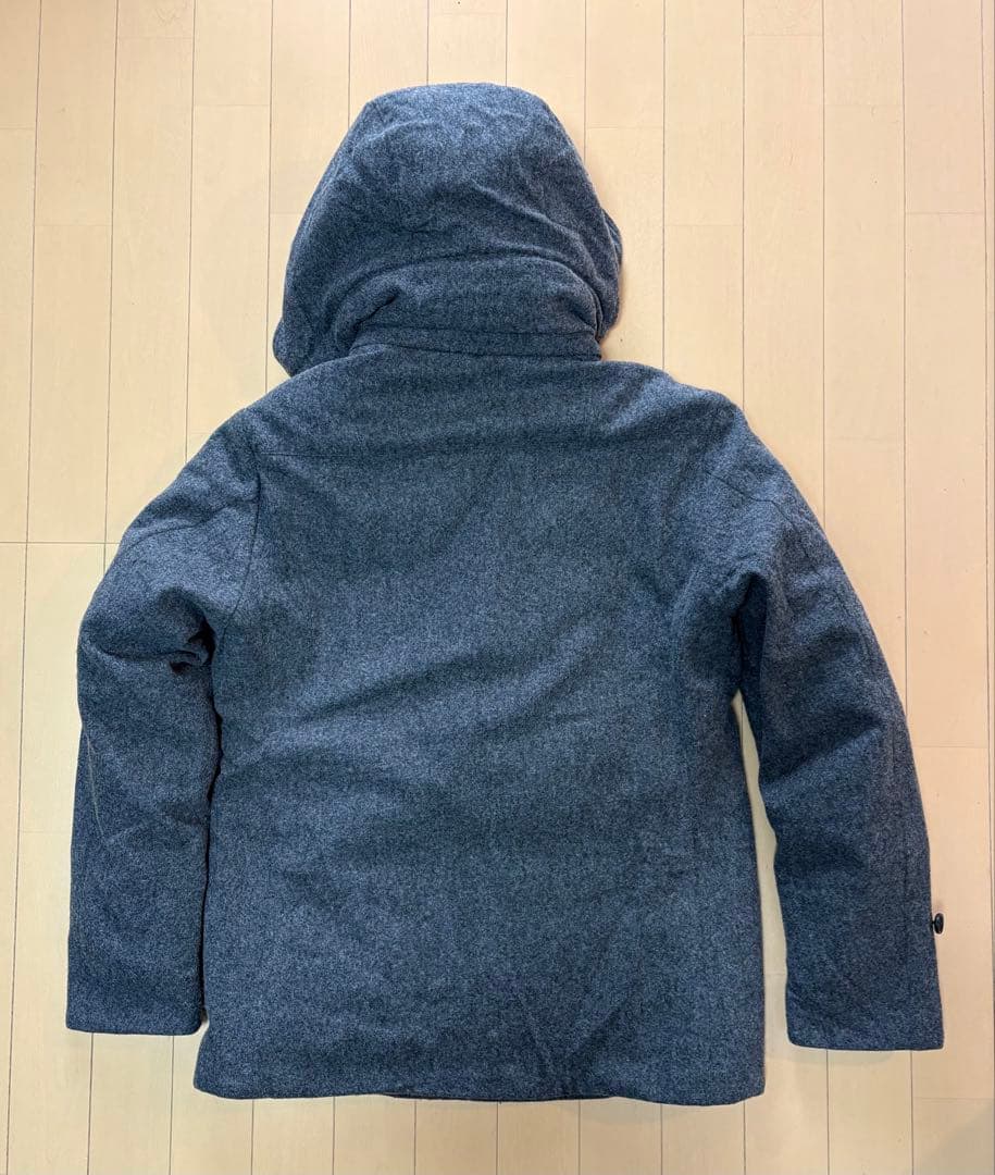 新品★BEAUTY&YOUTH★メリノウール★ダウンジャケット★グレーM★フード