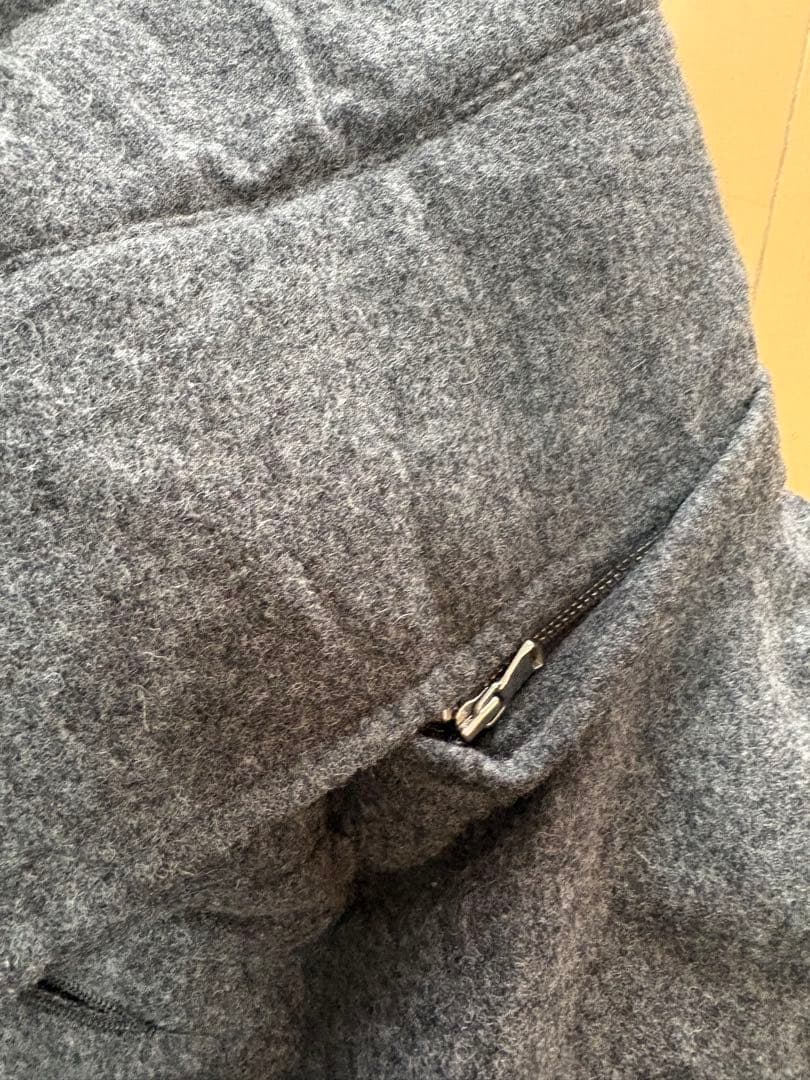 新品★BEAUTY&YOUTH★メリノウール★ダウンジャケット★グレーM★フード