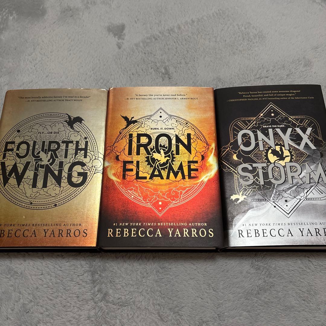 Fourth Wing, Iron Flame, Onyx Storm セット
