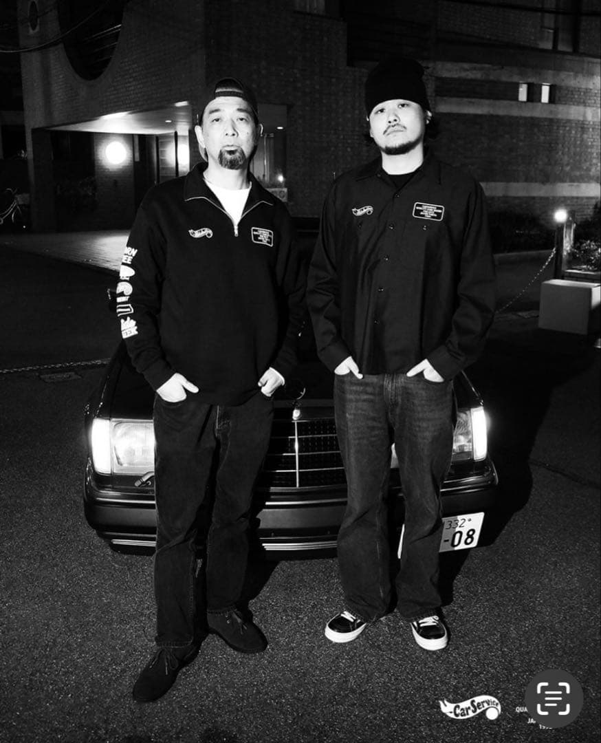 HIDEANDSEEK×CarService Half Zip Sweat