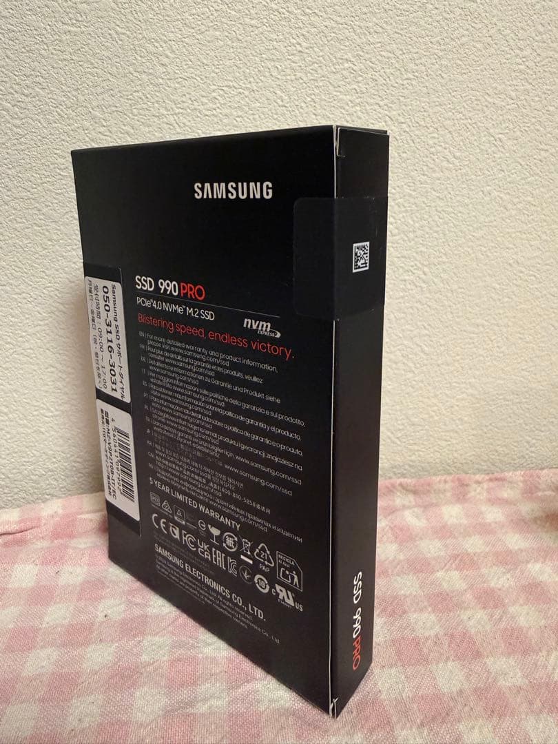 内蔵型SSD Samsung 990 PRO 2TB PCIe 4.0 M.2 SSD