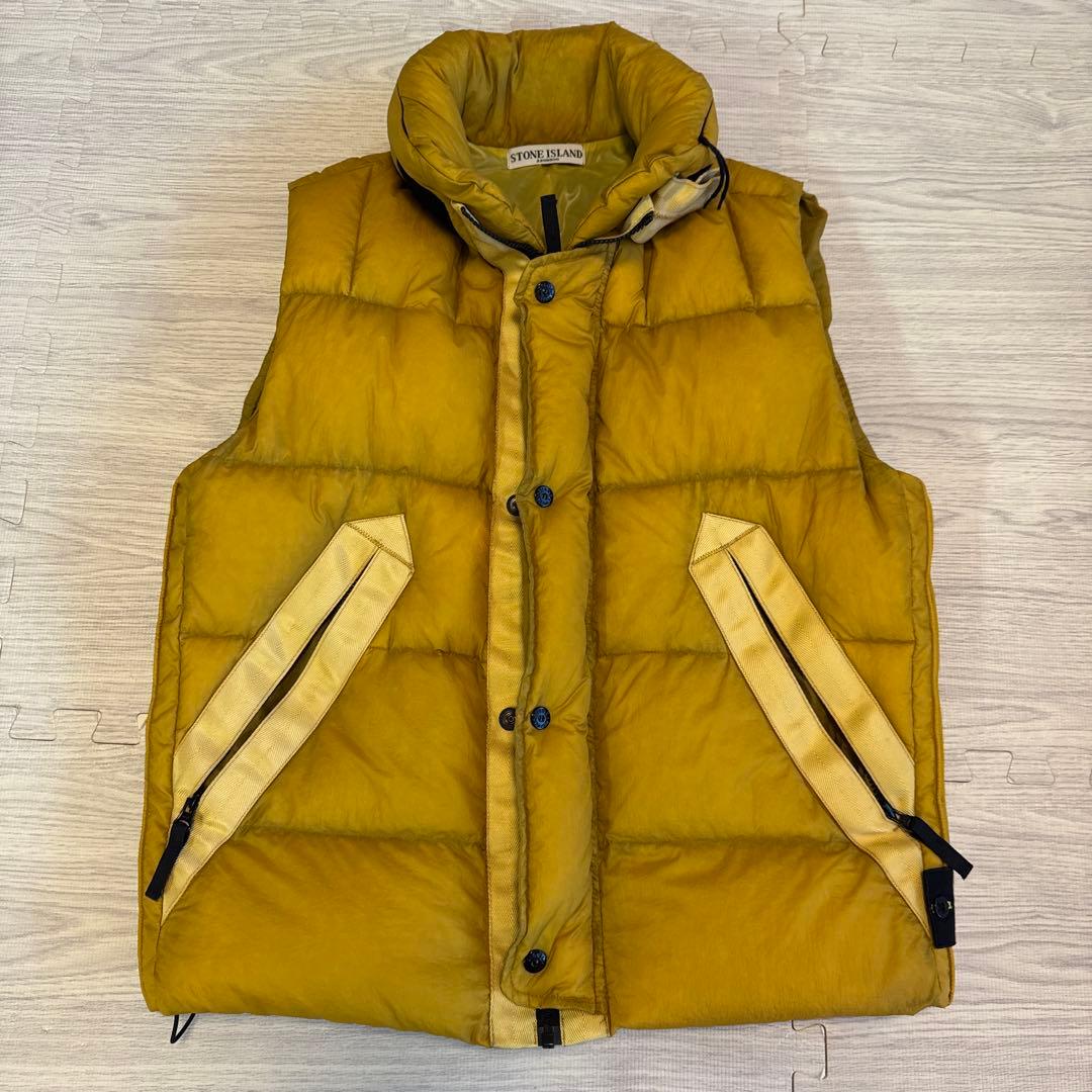 STONE  ダウンベスト イエロー サイズL