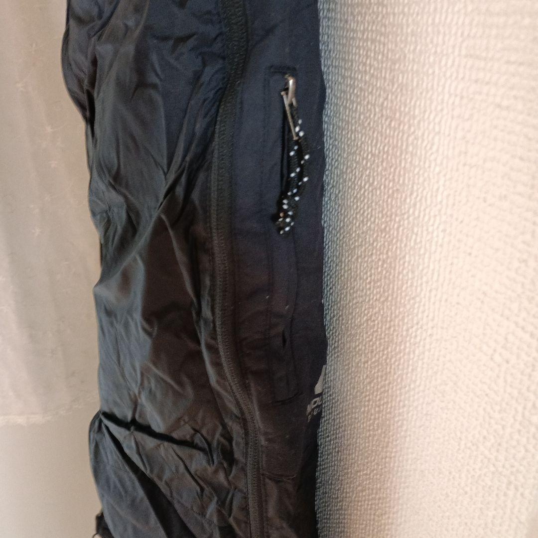 マウンテンイクイップメント☆ダウンパンツ☆ブラック☆サスペンダー☆両サイド全開