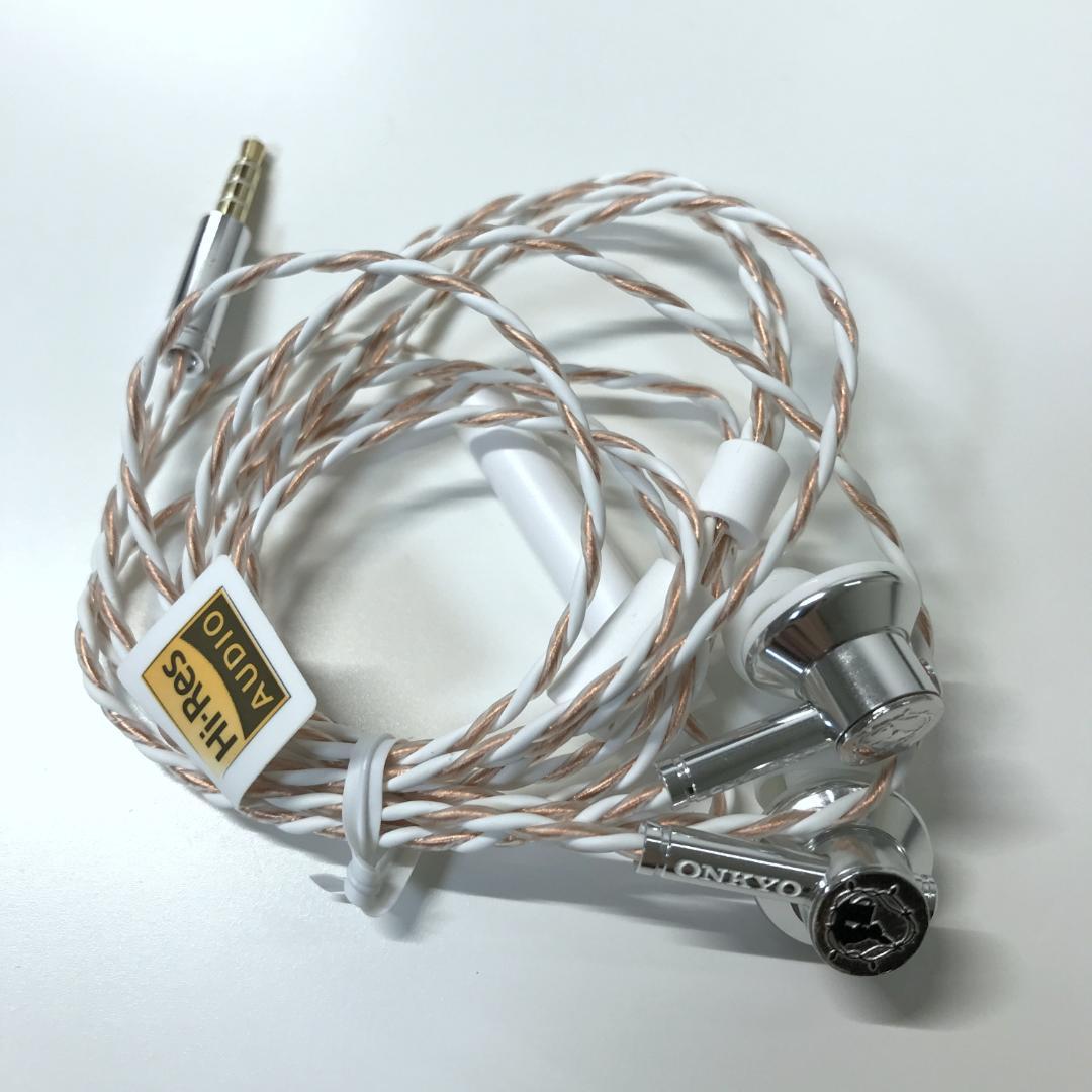 【美品】ONKYO カナル型イヤホン E700MW ハイレゾ対応 セミオープン