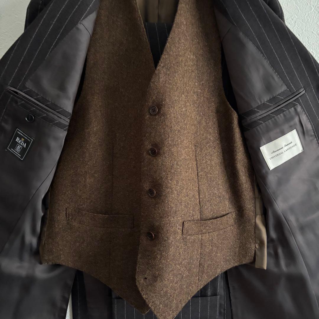 【ユニバーサルランゲージ】スリーピース スーツ セットアップ