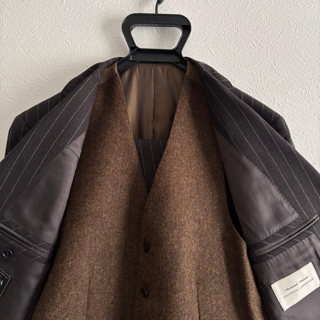 【ユニバーサルランゲージ】スリーピース スーツ セットアップ