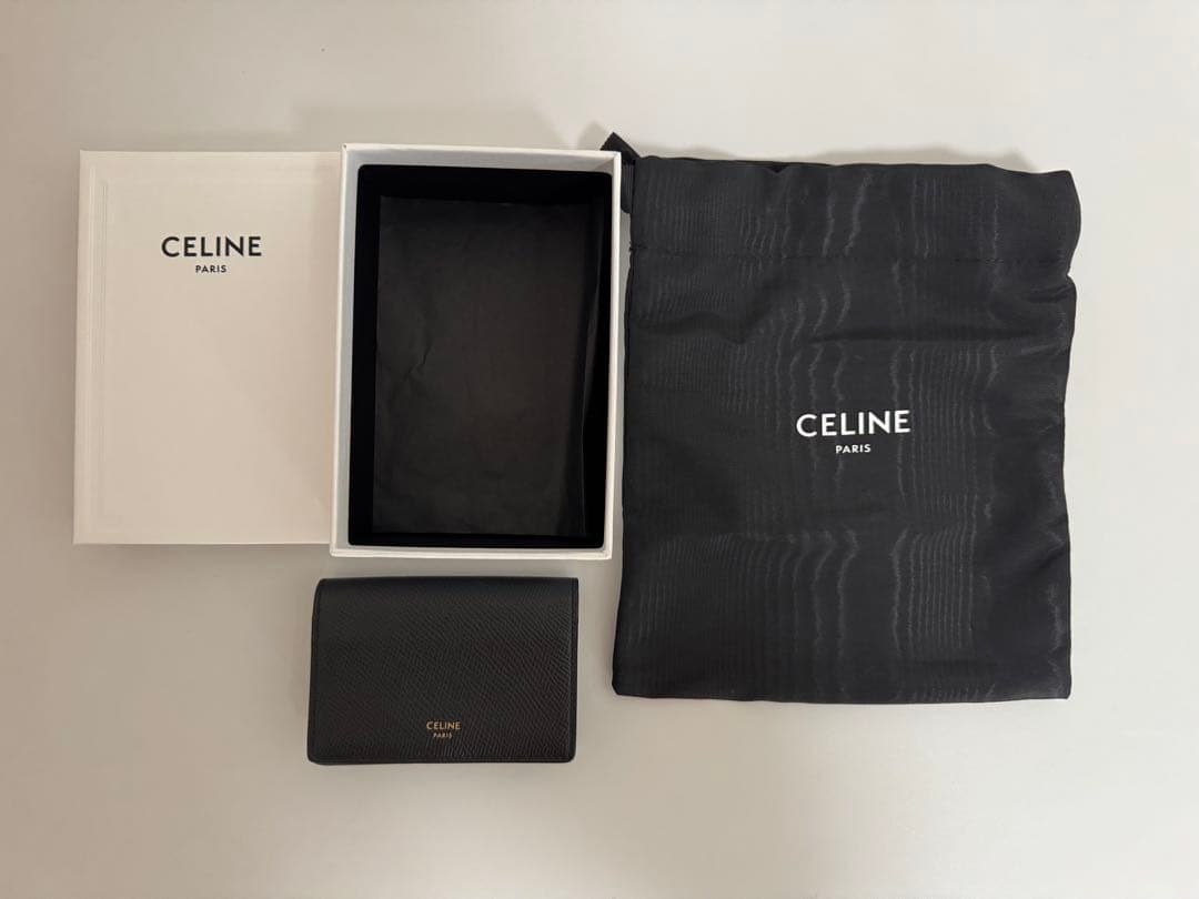 CELINE ブラックレザー 名刺入れ