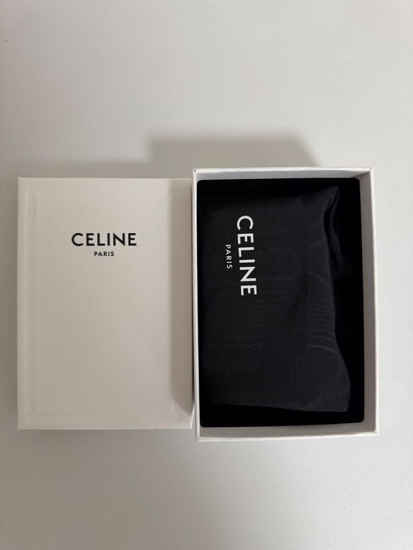CELINE ブラックレザー 名刺入れ