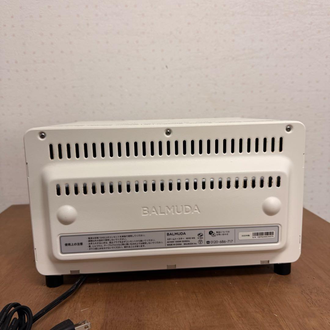 ●良品 BALMUDA バルミューダ スチームオーブントースター K01E-WS