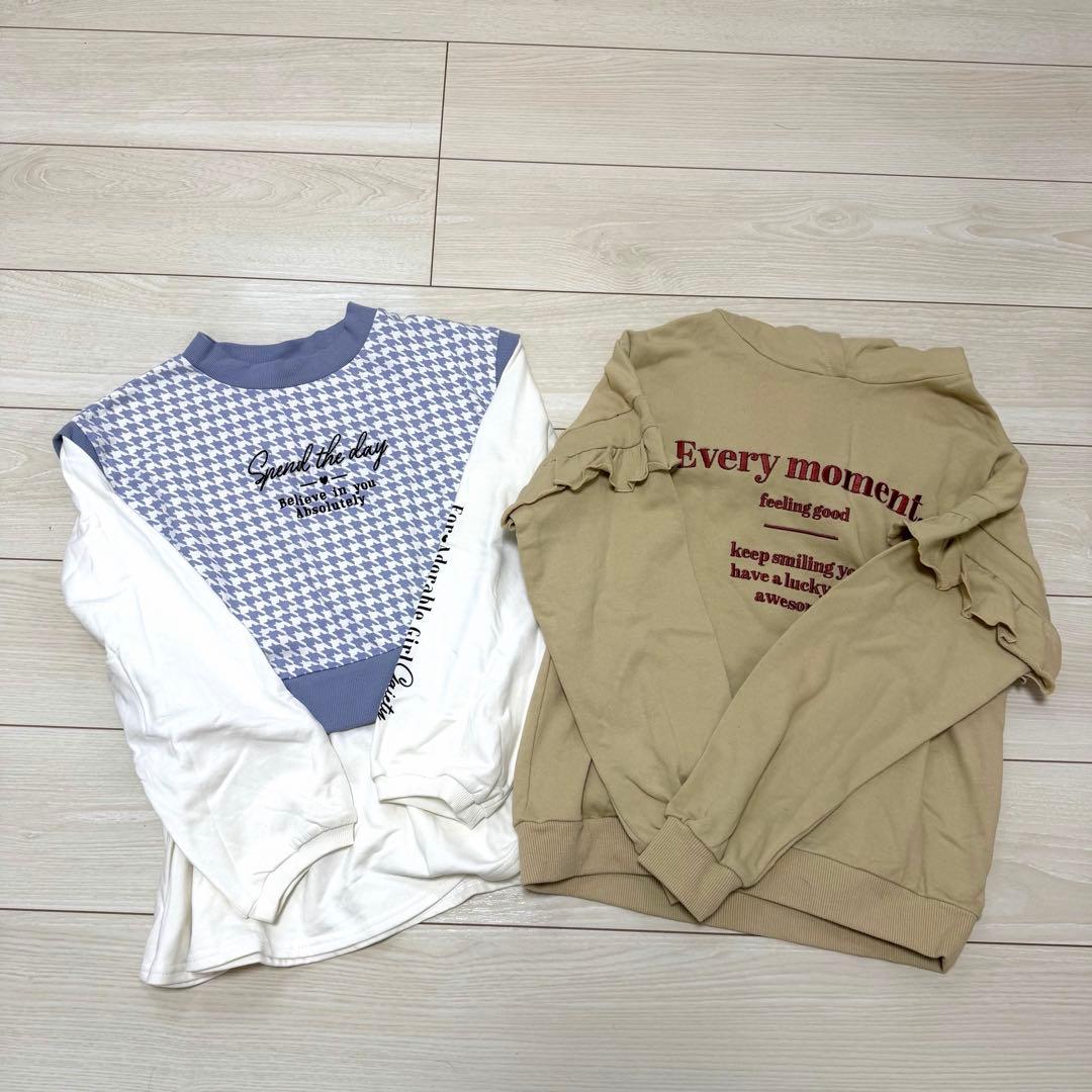 女の子　冬服　まとめ売り　トレーナー　長袖　半袖　150
