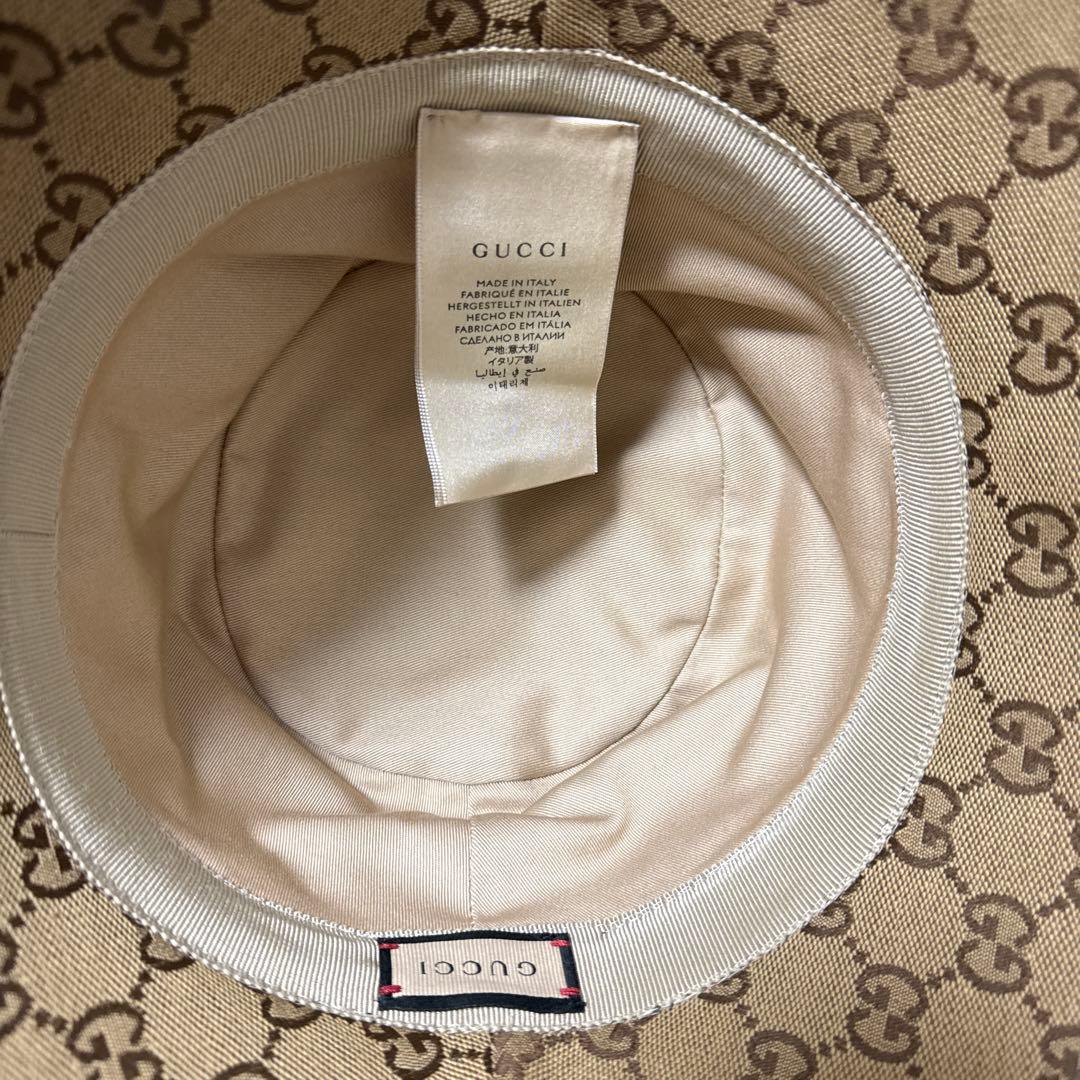 GUCCI バケットハット ブラウン・ベージュ