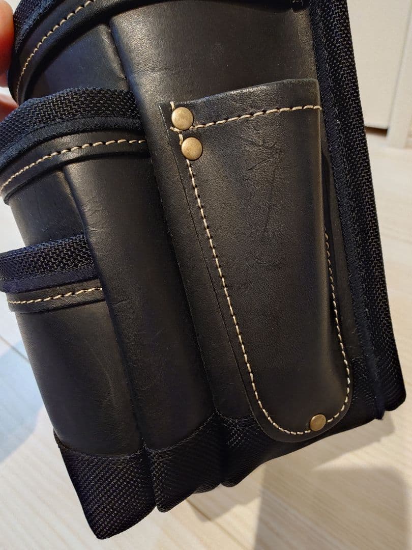 ニックス　KBB-301DD／総ヌメ革使用3段腰袋（バリスティック補強仕上げ）