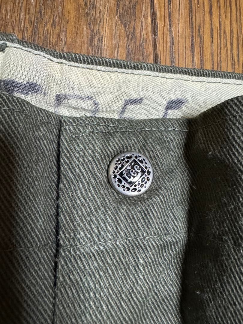 緑黄色界隈 Lee FRISKO JEENS ワークパンツ オリーブ