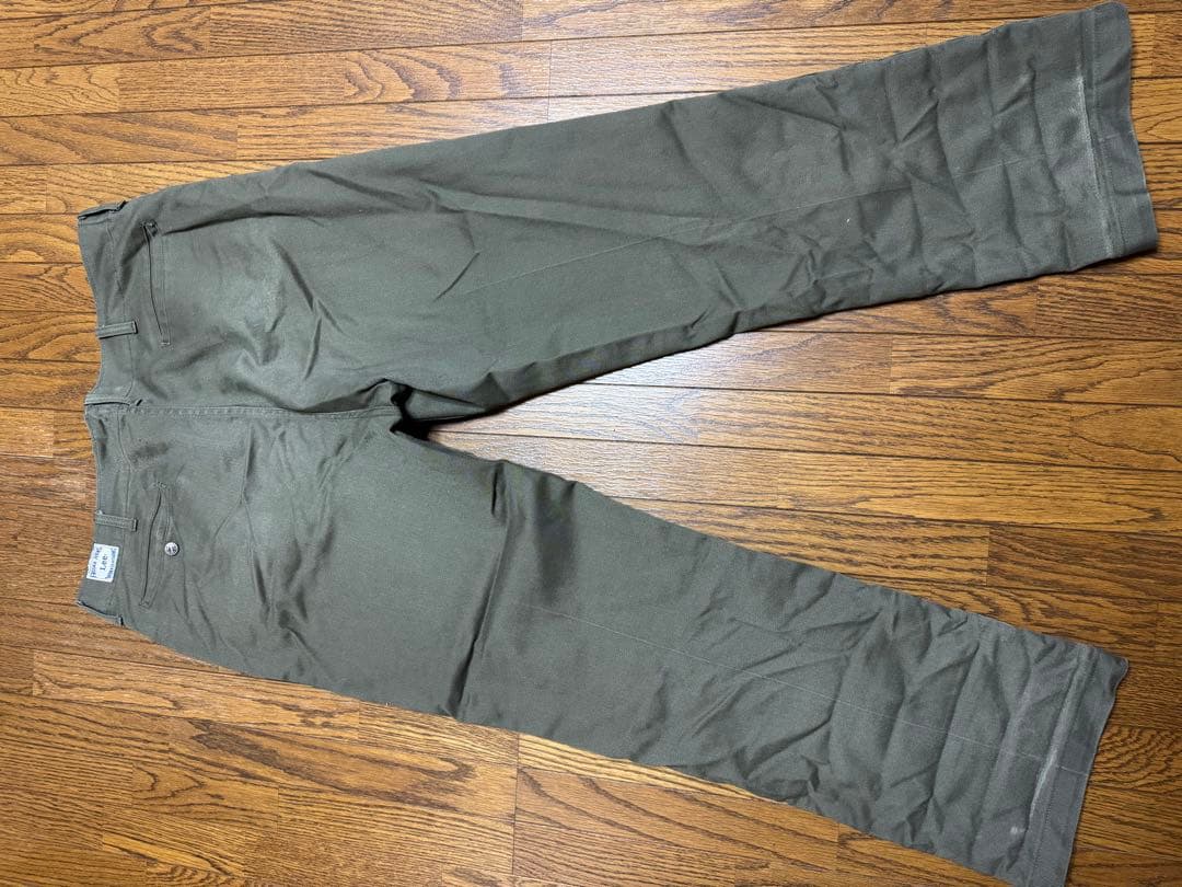 緑黄色界隈 Lee FRISKO JEENS ワークパンツ オリーブ