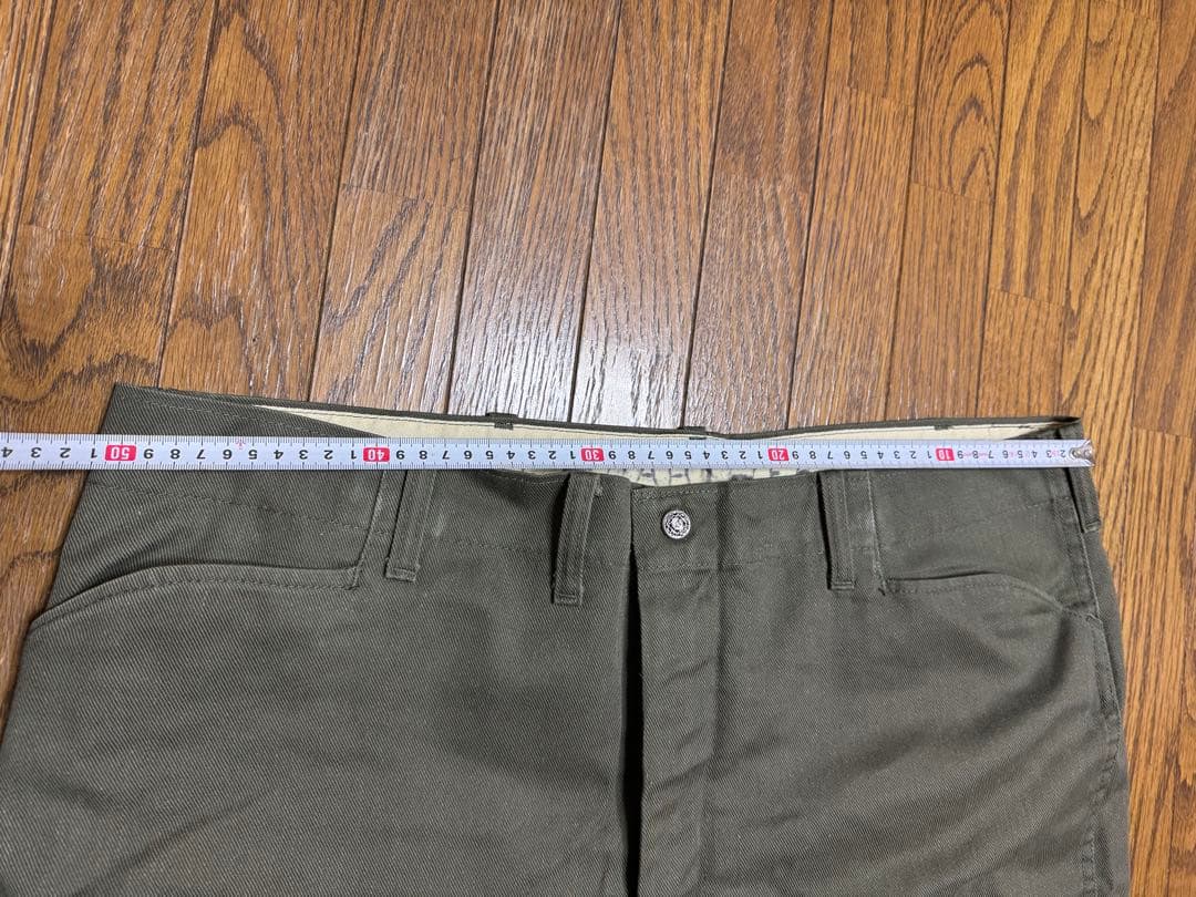 緑黄色界隈 Lee FRISKO JEENS ワークパンツ オリーブ