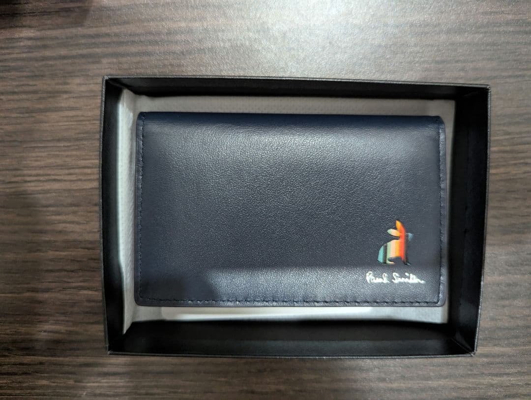 Paul Smith ネイビー 名刺入れ BPS653