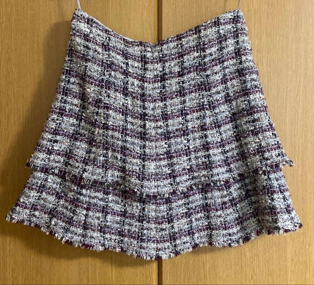 さき CHANEL シャネル スカート ※裏地に訳あり