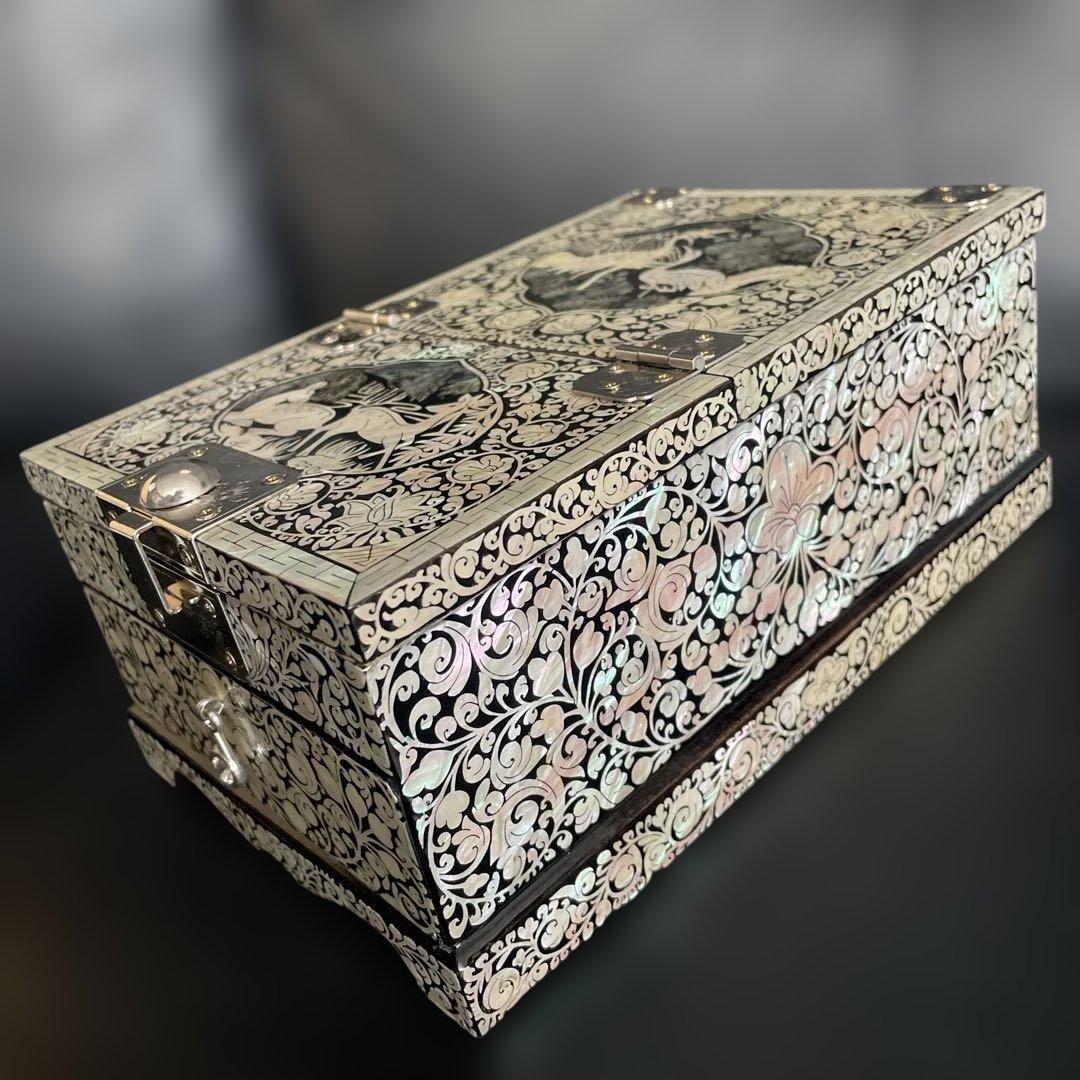 美品未使用近い　螺鈿細工　　ジュエリーボックス 宝石箱　アクセサリー箱