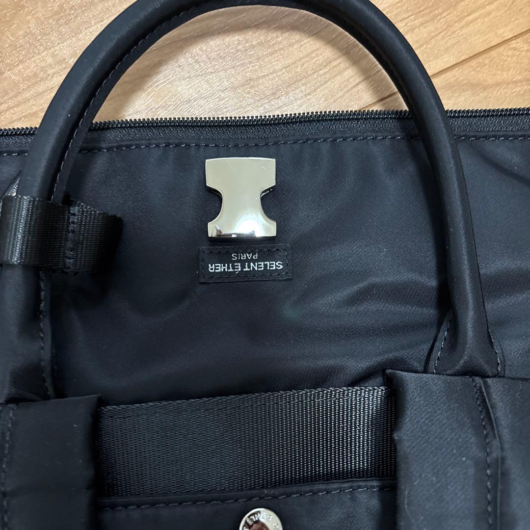 SELENT ETHER PARISブラックビジネスバッグ