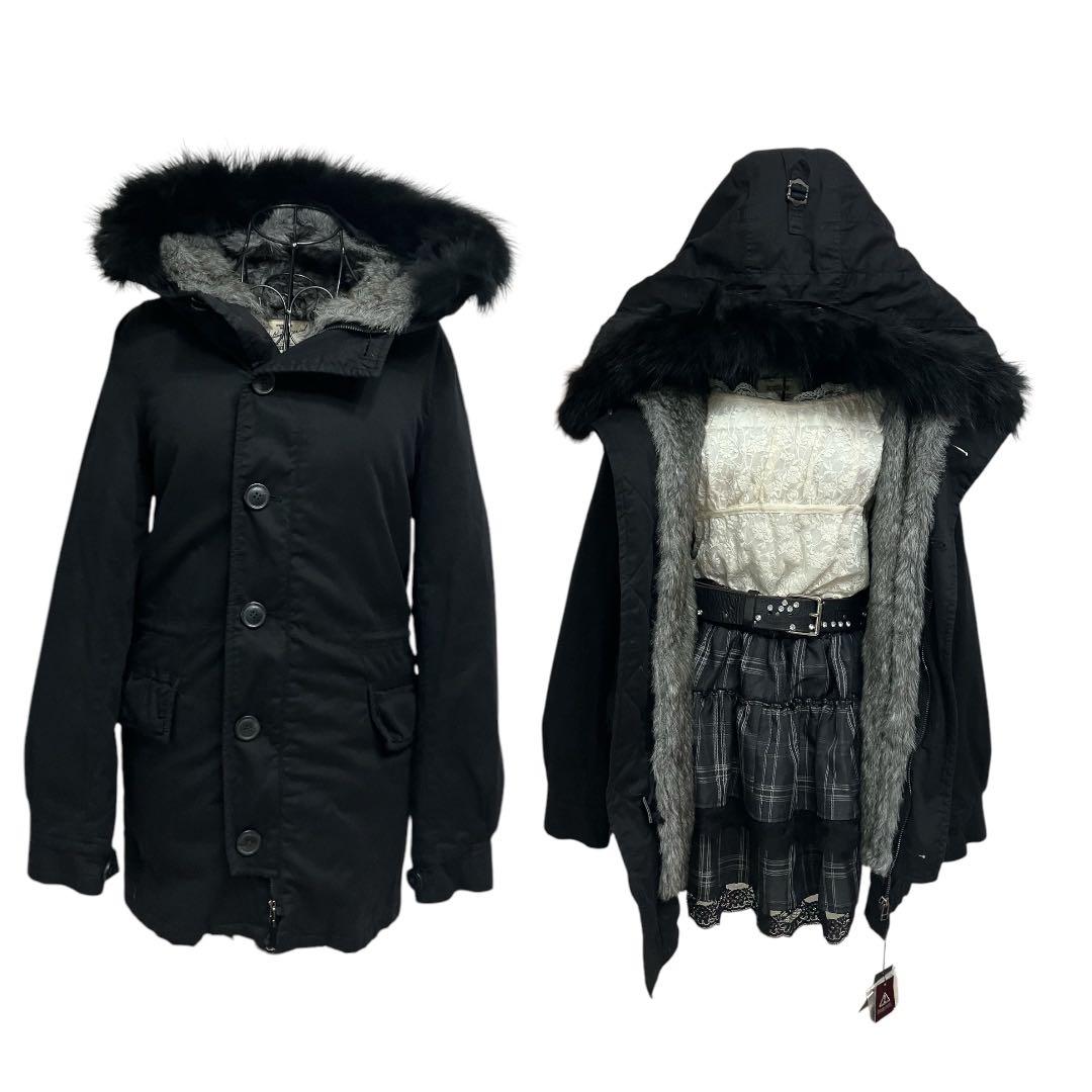 y2k fairy grunge 平成ギャル　ファー　モッズコート　opium