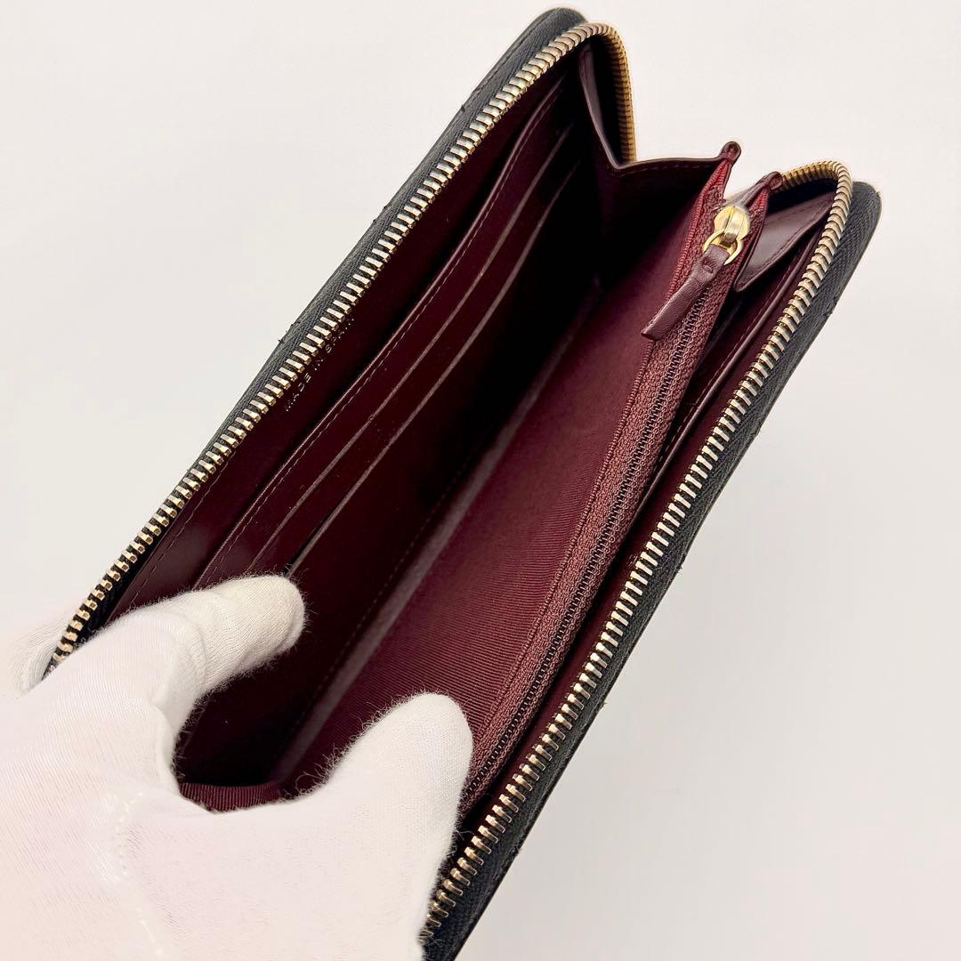 【未使用級】CHANEL シャネル マトラッセ キャビアスキン 長財布 黒