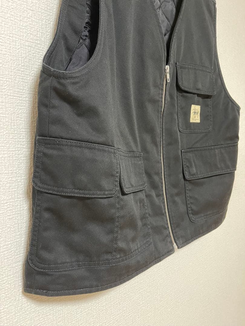 Stussy ブラック ベスト M