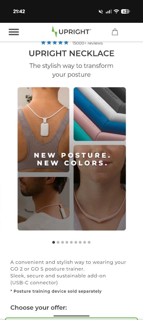 【箱付き美品】UPRIGHT GO 2 ネックレスセット